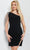 Jovani 23239 - Chain Sleeve Asymmetrical Cocktail Dress Cocktail Dresses
