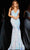 Jovani 23386 - Wide Strap Mermaid Evening Gown Prom Dresses 00 / Iridescent/White