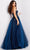 Jovani 23641 - Floral Embroidered Strapless Dress Prom Dresses