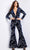 Jovani 23708 - Deep V-Neck Sequin Embellished Jumpsuit Formal Pantsuits