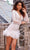 Jovani 23727SC - Ruffled Hemmed Short Dress Party Dresses 12 / Off-White
