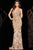 Jovani 23753 - Bead Embroidered Strapped Long Dress Evening Dresses