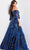 Jovani 23765 - Off-Shoulder Bell Sleeve Gown Prom Dresses