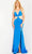 Jovani 23829 - Cut-Out Detailed V-Neck Prom Dress Prom Dresses
