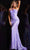 Jovani 23852 - Sequined Asymmetric Sheath Gown Prom Dresses 00 / Iridescent Purple