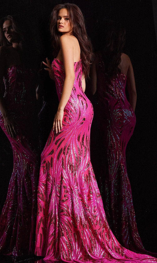 Jovani 23876 - One Shoulder Prom Gown