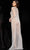 Jovani 23895 - Crystal Beaded V Neck Bodysuit Special Occasion Dress