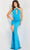 Jovani 23913 - Halter Glitter Ruched Prom Gown Special Occasion Dress