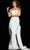 Jovani 24011 - Strapless Sheath Evening Dress Evening Dresses 00 / White