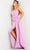 Jovani 24012 - Strapless Pleated Prom Dress with Slit Special Occasion Dress