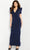 Jovani 24021 - Puff Sleeve Column Evening Gown Evening Dresses 00 / Royal