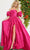 Jovani 24099 - Taffeta Puff Sleeve A-line Gown Prom Dresses