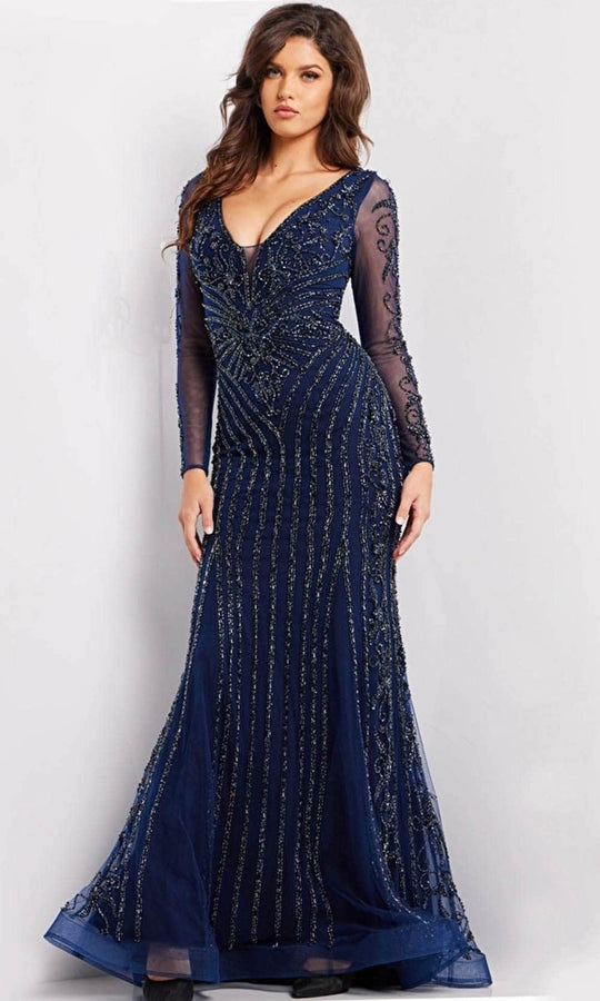 Jovani 24236 - Bead Embellished Evening Gown