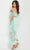 Jovani 24256 - Feather Hem Lace Evening Dress Evening Dresses