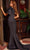 Jovani 24279SC - Rosette Accent Asymmetric Evening Dress Evening Dresses 10 / Blush