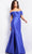 Jovani 24283 - Off Shoulder Mermaid Dress Mermaid Dresses 00 / Purple
