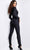 Jovani 24537 - Long Sleeve Twisted Front Jumpsuit Formal Pantsuits