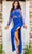Jovani 24555 - Illusion Bodice Column Prom Gown Special Occasion Dress 00 / Royal