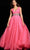 Jovani 24564 - Sleeveless Tulle Prim Dress with Slit Special Occasion Dress