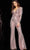 Jovani 24566 - Plunging V-Neck Sequin Jumpsuit Formal Pantsuits