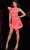 Jovani 24647 - Ruched One Shoulder Homecoming Dress Special Occasion Dress 00 / Coral