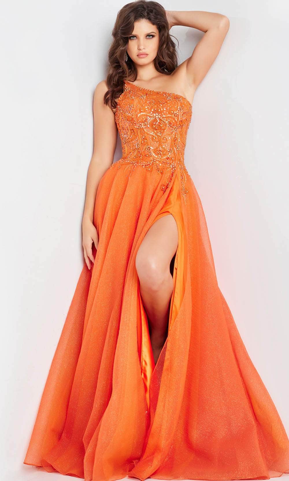 Orange Prom Gowns Orange Prom Dress With Feathers Satin Mermaid Prom Dress Orange Orange Prom Gowns Orange Prom Dress With Feathers Satin Mermaid Prom Dress Orange