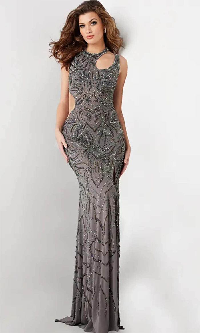 Jovani 25692 - Sleeveless Embellished Prom Dress Evening Dresses 00 / Multi