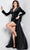 Jovani 25741 - Tulle Cape Sheath Gown Homecoming Dresses
