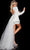 Jovani 25742 - Buttoned Back Cape Sheath Dress Homecoming Dresses