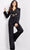 Jovani 25743 - Tailored Cutout Pantsuit Formal Pantsuits 00 / Black