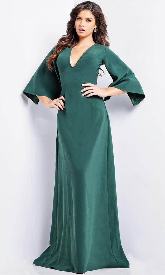 Jovani 25754 - V-Neck Sheath Evening Dress