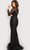 Jovani 26047 - Feather Detailed Long Sleeve Evening Dress Evening Dresses