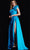Jovani 26146 - Bow Accented One-Shoulder Prom Gown Prom Dresses 00 / Peacock