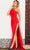 Jovani 26166 - Asymmetric Stretch Satin Sheath Gown Prom Dresses