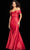 Jovani 26187 - Pleated Off Shoulder Evening Dress Evening Dresses 00 / Red