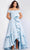 Jovani 26256 - High Low A-Line Evening Gown Formal Dance 00 / Light-Blue