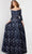 Jovani 26331 - Off-Shoulder Floral Embroidered Prom Gown Evening Dresses