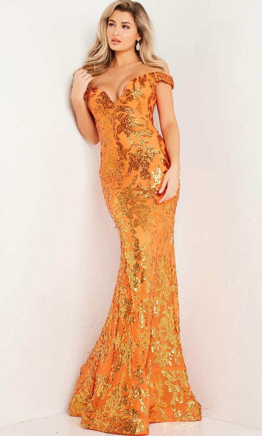 Jovani 36370 - Off Shoulder Sequin Prom Dress