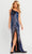 Jovani 36377 - Embellished Asymmetric Long Dress Special Occasion Dress
