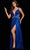 Jovani 36442 - Pleated Bodice Prom Gown Special Occasion Dress 00 / Royal