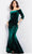 Jovani 36458 - Velvet Quarter Sleeve Evening Gown Evening Dresses