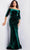 Jovani 36458 - Velvet Quarter Sleeve Evening Gown Evening Dresses