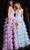 Jovani 36571 - Floral Mesh A-Line Prom Dress Special Occasion Dress