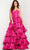 Jovani 36619 - Strapless Ruffled Prom Dress Special Occasion Dress 00 / Fuchsia