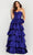 Jovani 36619 - Strapless Ruffled Prom Dress Special Occasion Dress 00 / Purple