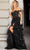 Jovani 36687 - Scalloped A-Line Prom Dress with Slit Special Occasion Dress