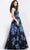 Jovani 36717 - Floral A-Line Evening Gown Mother of the Bride Dresses