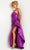 Jovani 36854 - Pleat Bodice Prom Dress with Slit Special Occasion Dress 00 / Purple
