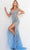 Jovani 3686SC - Beaded Sleeveless Prom Gown Pageant Dresses 6 / Periwinkle