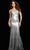 Jovani 36874 - Ombre Sequin Prom Gown Prom Dresses 00 / Silver